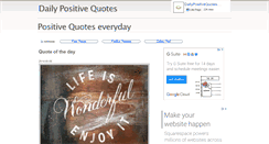 Desktop Screenshot of dailypositivequotes.com